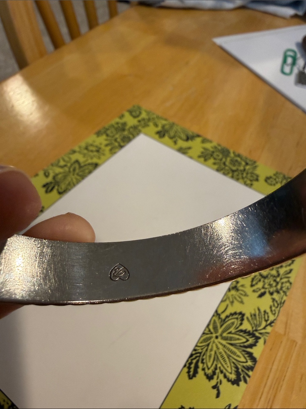 Brighton Silver-Tone Hammered Rope-Edge Bangle - Picture 5 of 6